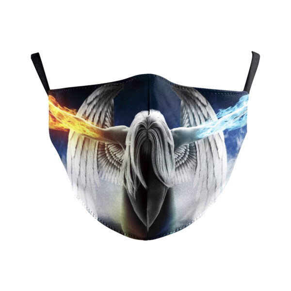 Digital Printing Wansheng Ghost Face Skull Double-layer Dust Mask - Image 3