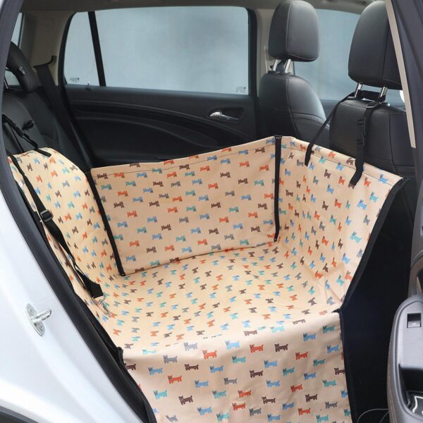 Rear Printed Double Layer Waterproof Pet Car Mat Pet Cat Dog Protection Pet Hanging Basket - Image 7