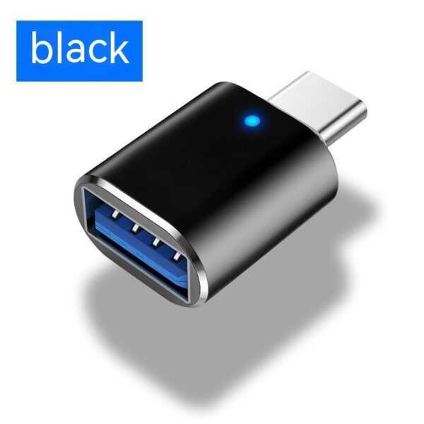 Type-c To Usb30 USB With Indicator Light Mobile Phone Mouse Keyboard Sound Card Car Charger OTG Adapter - Image 2