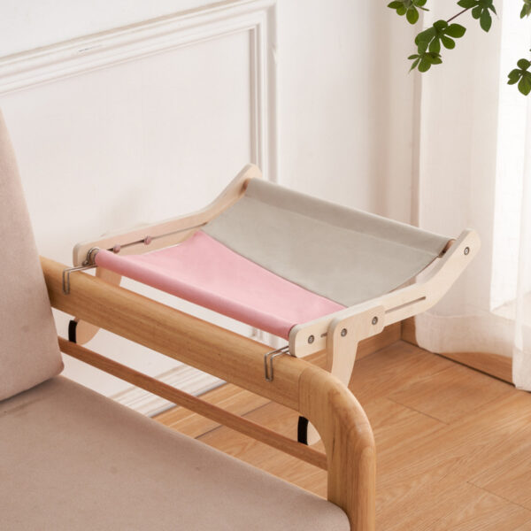 Cat Bed Hanging Bed Balcony Window Glass Wood - Image 3