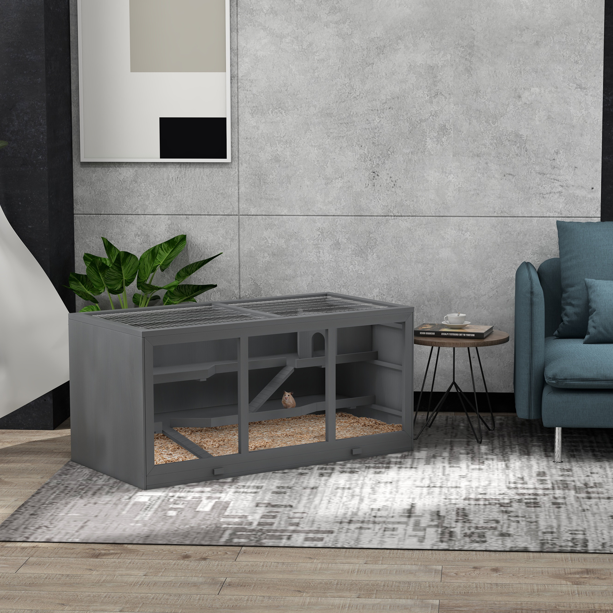 Oversized Wooden Hamster Cages, Gerbil Cages And Other Small Animal Habitats - Image 3