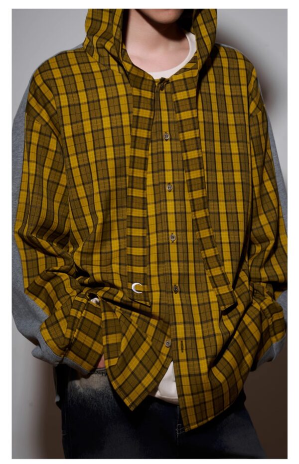 Cotton Hooded Cloak Shirt For Men And Women - Image 6