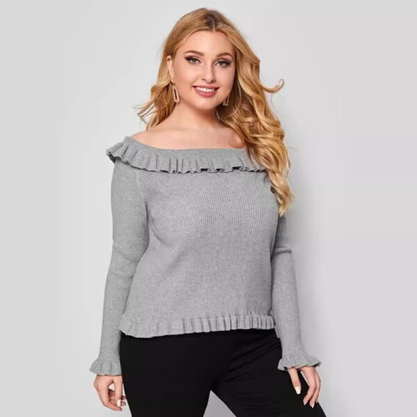 Large Size Women's Sweater - Image 4