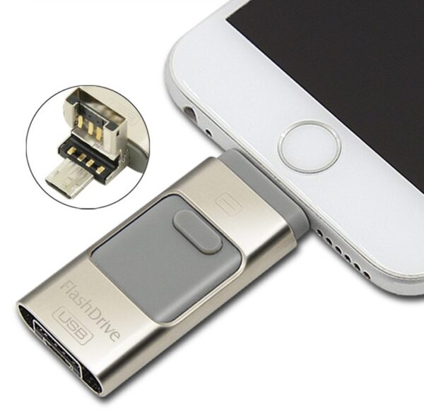 Three In One OTG USB Flash Disk For Computer And Mobile Phone - Image 2