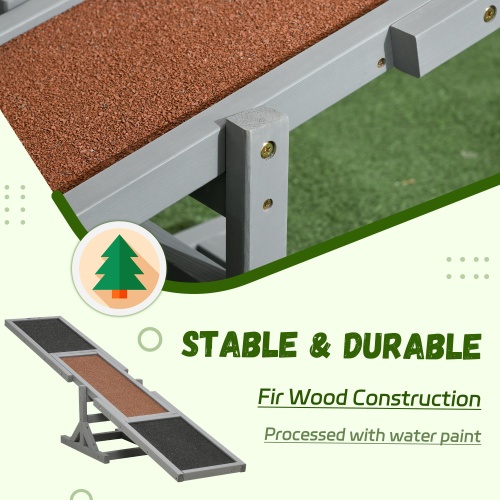 Wooden Dog Agile Seesaw For Training And Exercise, Platform Equipment Running Game Toys - Image 4