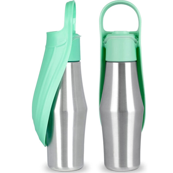 New Portable Pet Dog Water Bottle Soft Silicone Leaf Design For Dog Pets Outdoor Travel Drinking Bowls Water Dispenser - Image 4