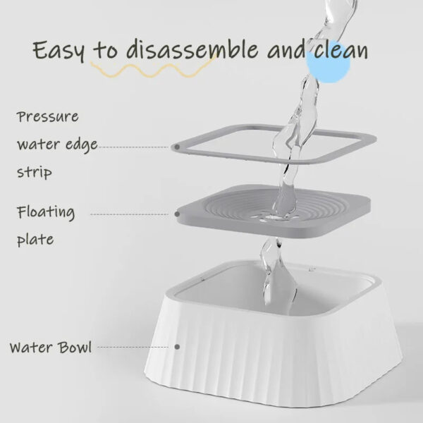 Pets Dog Cat Bowl Floating Bowl Water Drinker Not Wet Mouth Splash Water Portable Dog Bowl Not Sprinkler Pet Drinking Bowl Cup Pet Products - Image 2