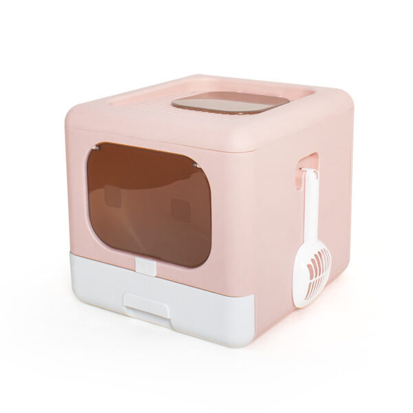 Fully Enclosed Double-door Extra-large Drawer Cat Litter Basin - Image 2