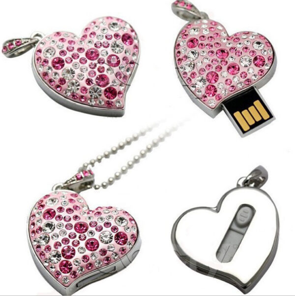 Heart Shaped USB Flash Drive With Drill - Image 2