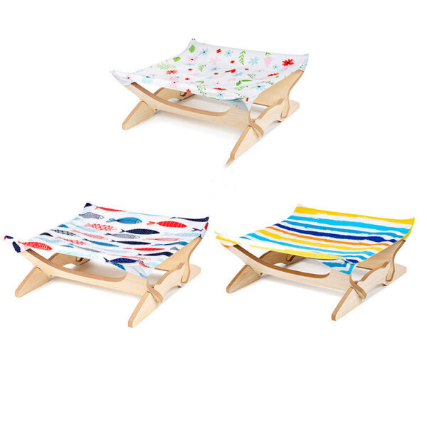 Pet Wooden Cat Hammock - Image 3