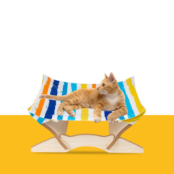 Pet Wooden Cat Hammock - Image 5