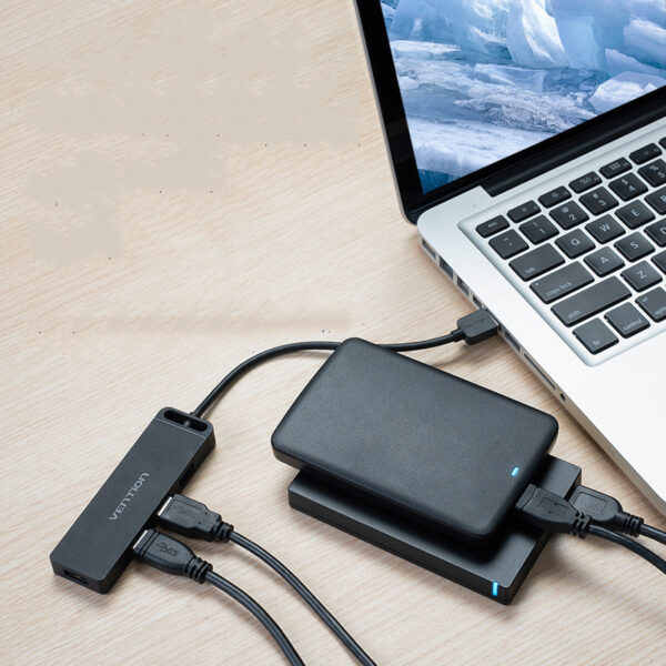 Chm Series Usb2.0 To Usb2.0X4 and Micro Usb Power Supply Black 0.5M - Image 5