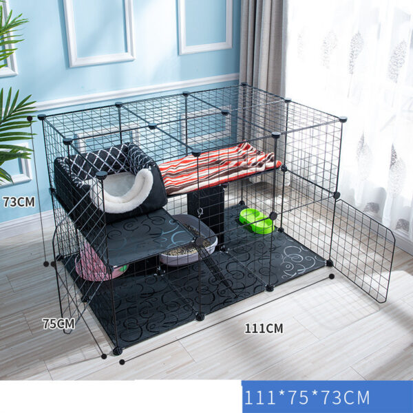 Creative DIY Assembling Pet Wire Fence Indoor Cat Cage - Image 4