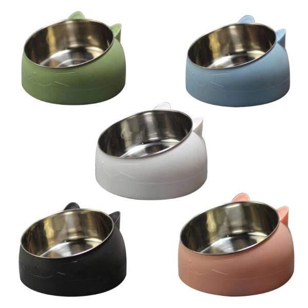 Protective Cervical Cat Bowl Oblique Mouth Pet Bowl - Image 5