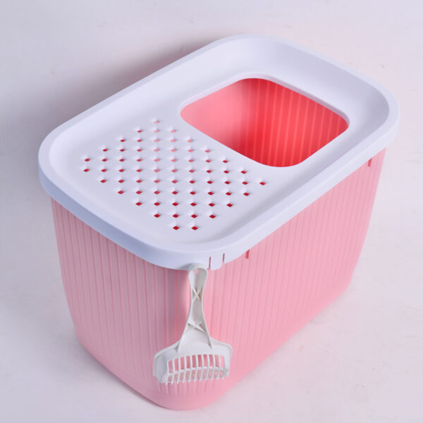 Pet Litter Box Fully Enclosed Top-in Oversized - Image 2