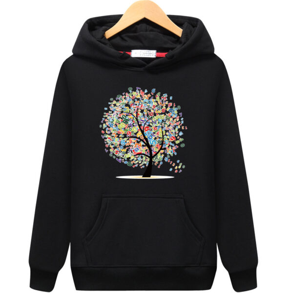 Women's Hooded Pullover Printed Fashionable Casual Loose Hoodie - Image 10