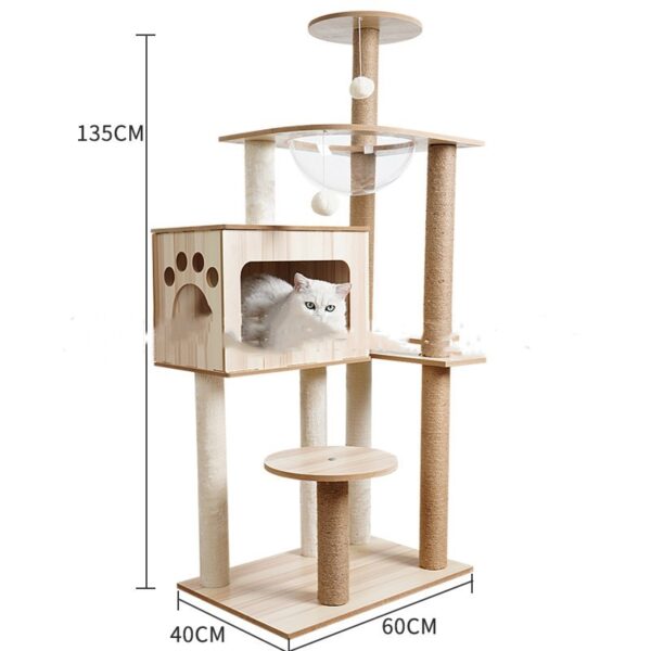 Cat Crawl Nest Scratching Board Tree Supplies Pet Toy Space Capsule - Image 9