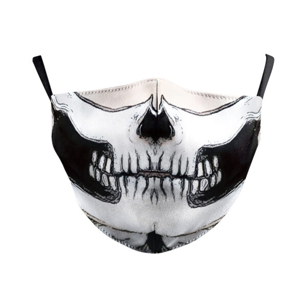Digital Printing Wansheng Ghost Face Skull Double-layer Dust Mask - Image 10