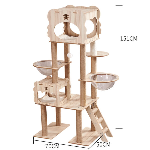 Cat Crawl Nest Scratching Board Tree Supplies Pet Toy Space Capsule - Image 4
