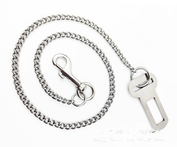 Stainless Steel Small Chain Puppy Car Safety Rope - Image 6