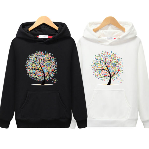 Women's Hooded Pullover Printed Fashionable Casual Loose Hoodie - Image 6