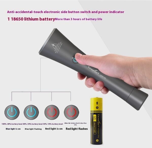 UV Flashlight Pet Urine Stain Marks Insect Epidemic Prevention Detector - Image 4