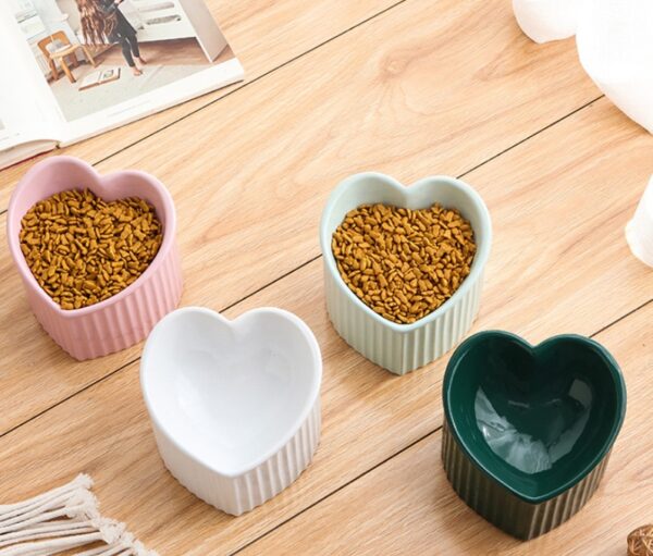 Pet Ceramic Bowl With Inclined Mouth Practical Durable Daily Indoor Pet Products - Image 3
