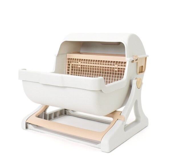 Cat toilet pet toilet semi-enclosed litter box - Image 7