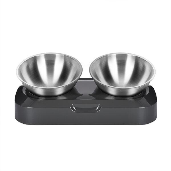Pet Stainless Steel Bowl Pet Double Night - Image 4
