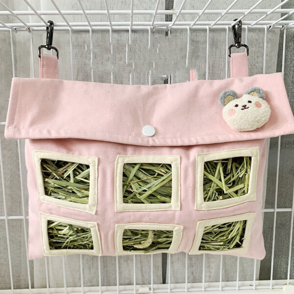 Rabbit Large Capacity Canvas Straw Bag - Image 6