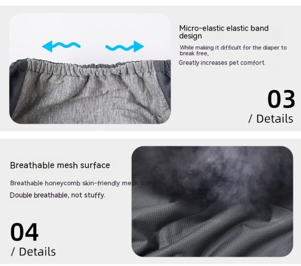 Sterilization Menstrual Panties Anti-harassment Male Dog Diaper Pants Bellyband - Image 5