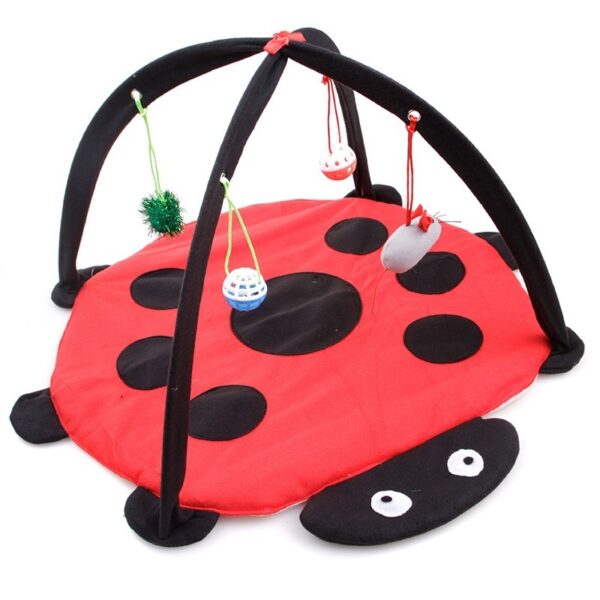 Cartoon Cat Play Tent Multifunctional Cat Hammocks Kitten Sleep Bed Foldable Cat Mat with Balls Cat Play House Toy - Image 7