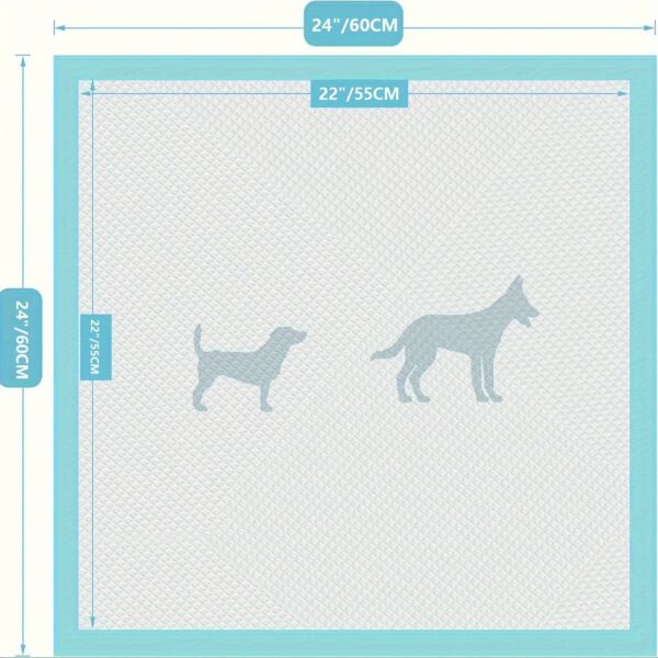 100 Count 24inch X 24inch Puppy Pee Pads For Dogs ,Baby Puppy Adults Bed Pads - Image 4