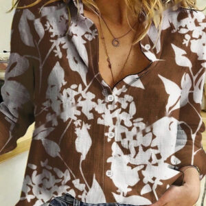 Women's Spring Summer Long Sleeve Casual Shirt
