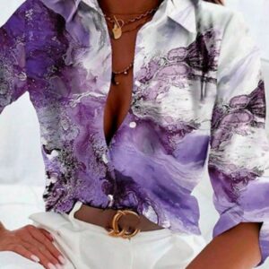 Women's Spring Summer Long Sleeve Casual Shirt