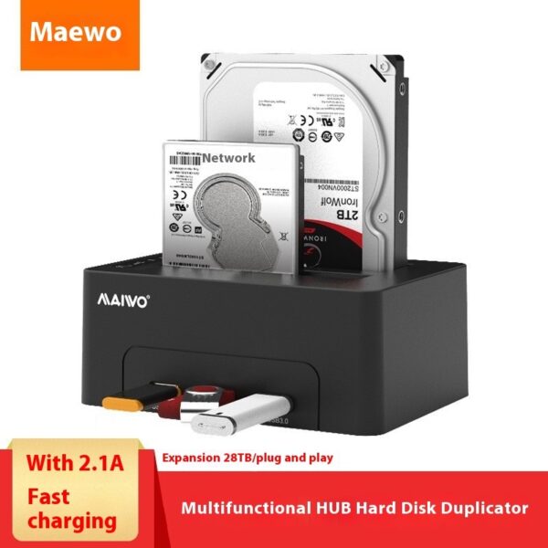 Hard Disk Dock Dual-disk 2535-inch SATA Serial Hard Disk Copier - Image 2