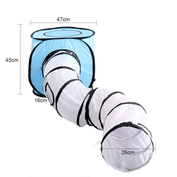 Tent S-Shaped Cat Foldable Playing Tunnel Toy - Image 3
