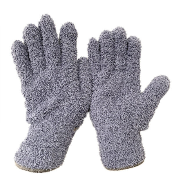 Half Velvet Comfortable Fine Fiber Dust Gloves - Image 4