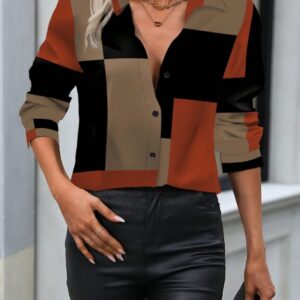 Women's Spring Summer Long Sleeve Casual Shirt