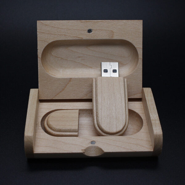 Manufacturers of customized business advertising gifts U disk can be printed logo wooden lettering business anniversary gift - Image 5