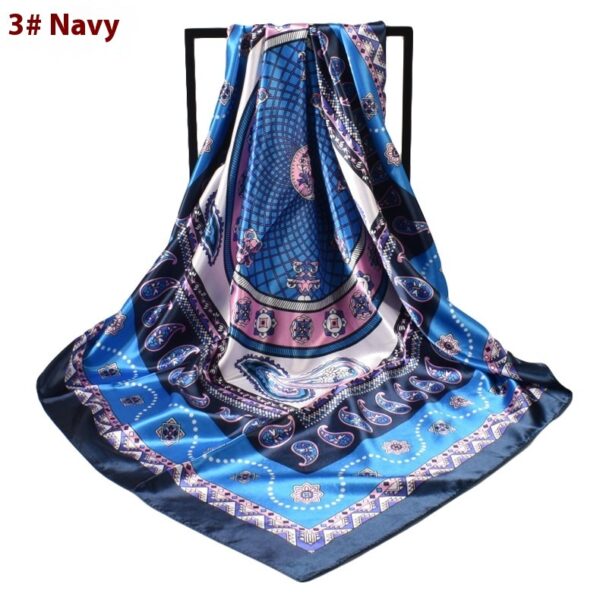 Women's Fashionable New Simple Pattern Silk Scarf - Image 4