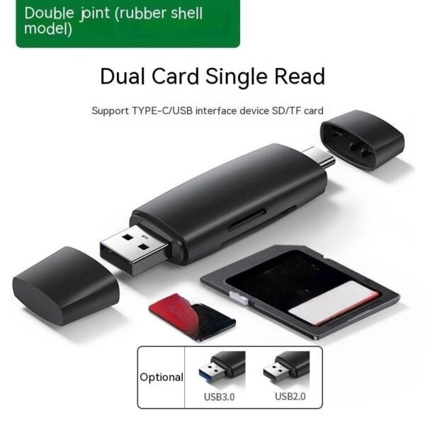 Multi-function In One Large Sd Memory Card Conversion Tf  Type-c Computer Card Reader - Image 4