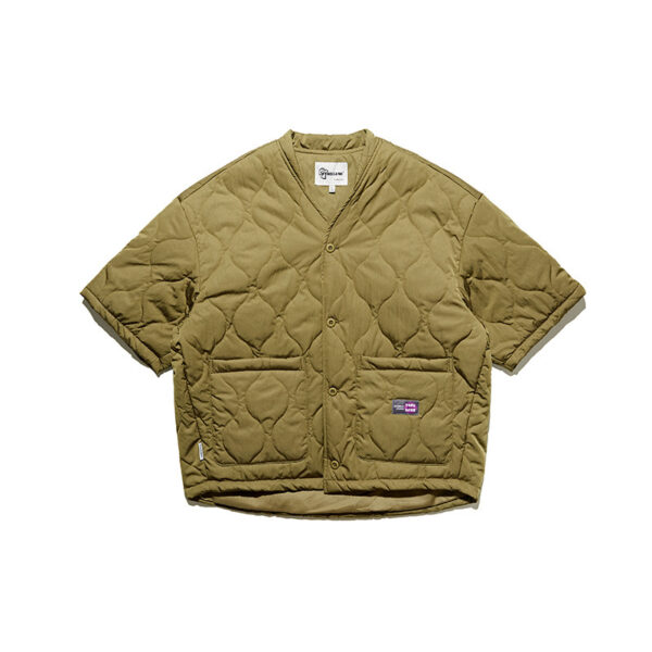 Gourd Quilted Collarless Cotton Retro - Image 6
