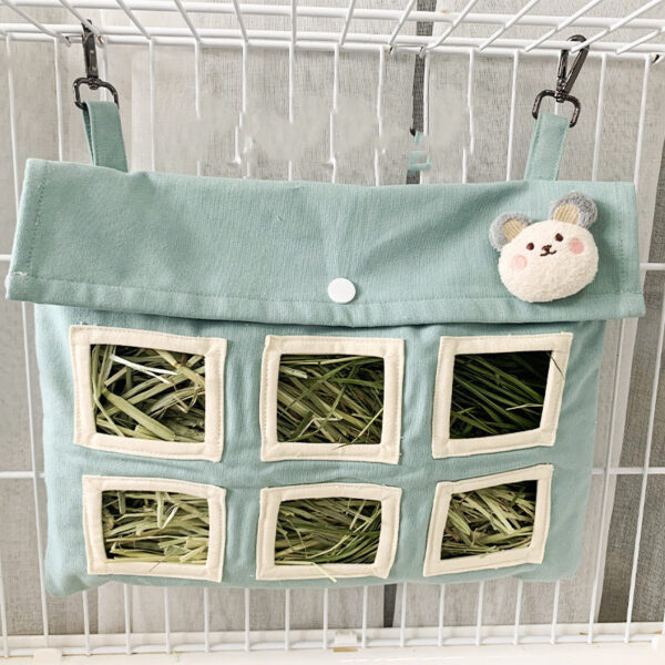Rabbit Large Capacity Canvas Straw Bag - Image 2