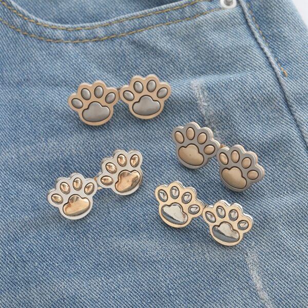 Cute Cat Claw Belt Buckle A Pair Of Buckles Detachable Waist Adjustable Button - Image 6