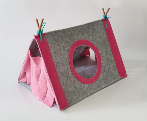 Small Pet Rabbit Nest Hamster Corner House Tent - Image 3