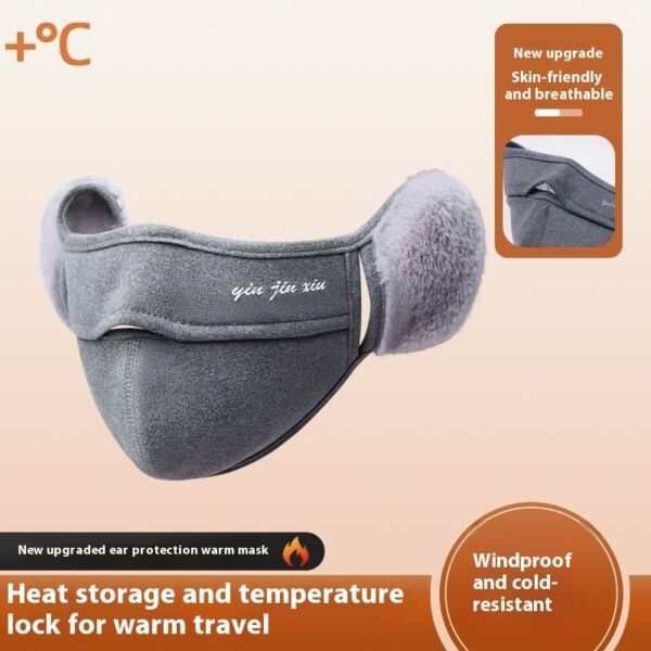 Warm Mask Ear Single-layer Fleece-lined Antifreeze - Image 4