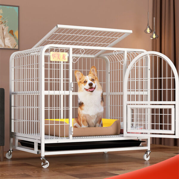 Detached Home Indoor Fenced Corgi Kennel - Image 4