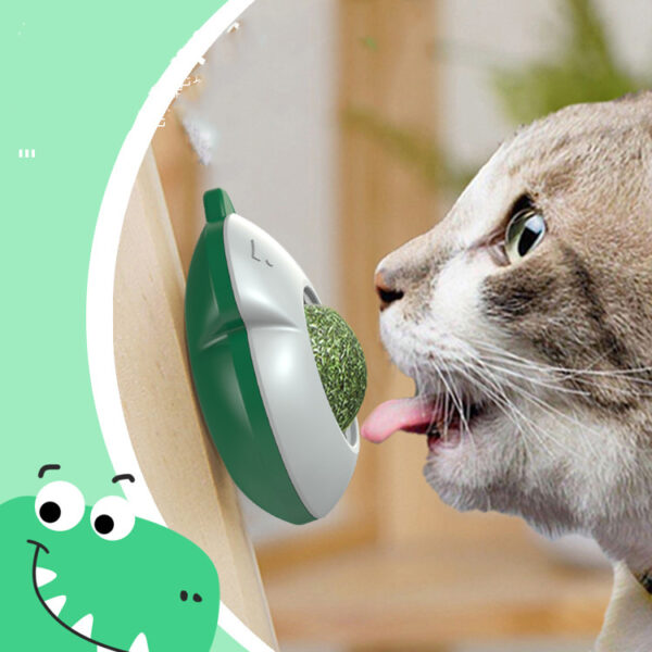 Spinning Catnip Ball For Cats Snacks Licking Licking Grinding Teeth Tooth Cleaning Self Biting Toy - Image 5