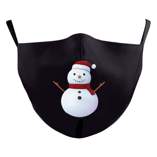 Christmas Red Digital Printing Double-layer Dust Mask - Image 2